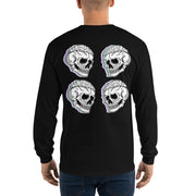 Cranium Glitch Black Motocross Long Sleeve Shirt