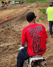 Motocross Apparel T shirt Or no life! rowdy life designs